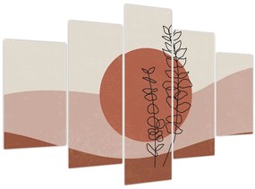 Obraz - Boho listy N⁰1 (150x105 cm)