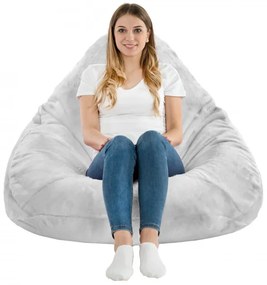 Sedací vak DROP XXL Yeti sivý