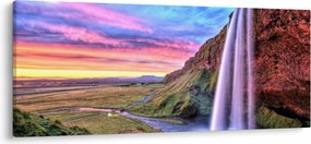 Obraz - Vodopád Seljalandsfoss (120x50 cm)