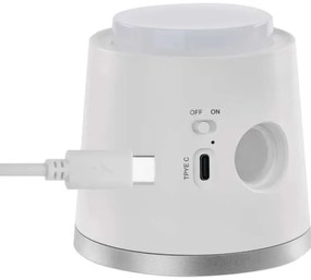 LED Stmievateľná nabíjacia stolná lampa 4v1 LED/6W/3,7V 3000K/4000K/6500K biela