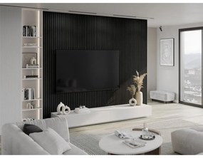 Mexen Lam-B, akustické stenové lamely 275 × 30 cm, HDF doska 4 mm, technická dyha, dub čierny striebristý, S100-275307-3015-025