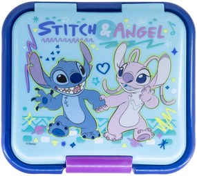 Robustný multibox na desiatu Stitch &amp; Angel s 3 priehradkami