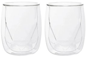 Sada dvoch pohárov CEMBRA GROOVE priesvitné 732355 280 ml (2 ks)