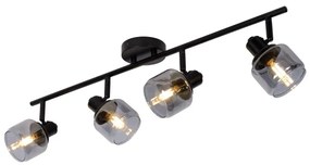 Lucide 77979/04/30 - Bodové svietidlo BJORN 4xE14/40W/230V čierna