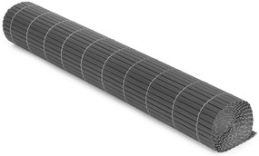 MultiGarden Obojstranná bambusová rohož 100x500 cm na balkón terasu plot - antracit MultiGarden