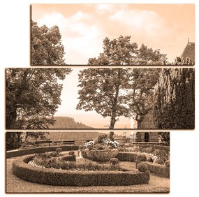 Obraz na plátne - Zostrihané kríky v parku - štvorec 3250FD (75x75 cm)