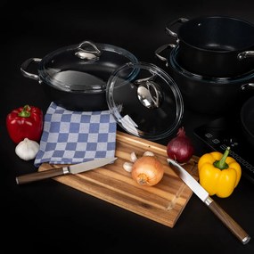 4Home 7-dielna súprava riadu s nepriľnavým povrchom Titanium