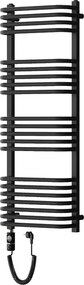 Mexen Apollo, elektrické vykurovacie teleso 1210x450 mm + vykurovacia tyč 600 W, čierna, W117-1210-450-2600-70