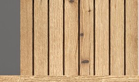 Nástenný šatníkový panel Esteban, antracit/dub evoke