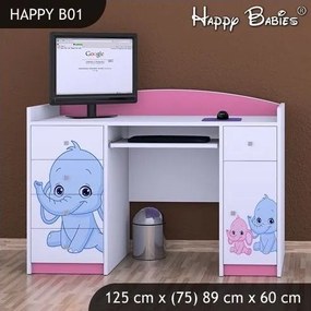 Detský písací stôl slonica - TYP 1