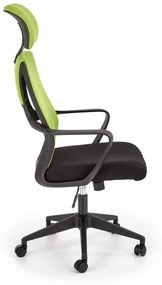 Kancelárska otočná stolička VALDEZ — látka, viac farieb Čierná