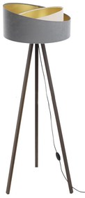 Stojacia lampa GALAXY 1xE27/60W/230V šedá/hnedá