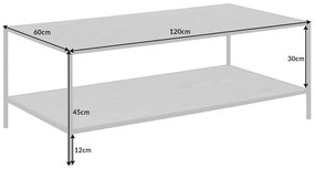 Konferenčný stolík Slim Line 120cm čierny jaseň