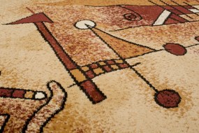 TA Koberec 7025B SVETLO BÉŽOVÝ ATLAS PP Rozmer: 60x100 cm