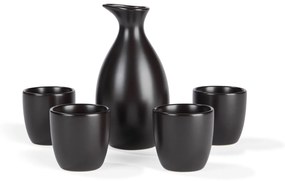 Ernesto®  Sake súprava, 5-dielna (čierna)  (100351881)