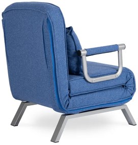 Kreslo pohovka rozkladacia PRATO modrá - vintino.sk