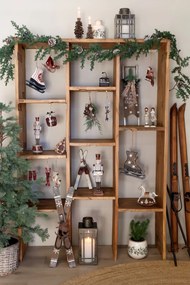 Dekorácia figúrka Luskáčik Cherry Noël s kalendárom – 10*10*31,5 cm