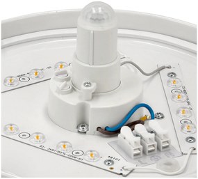 ECOLIGHT LED stropné svietidlo - PIR - 18W - IP44 - neutrálna biela