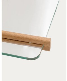 Sklenený modulárny policový systém v prírodnej farbe 110x202x30,5 cm Sitra – Kave Home
