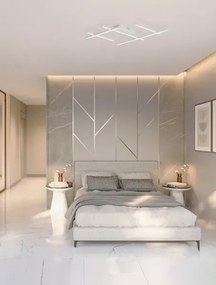 LED stmievateľné biele dizajnové stropné svietidlo Pace