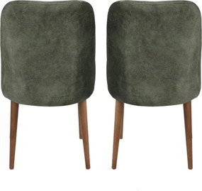 Sada 2 ks jídelních židlí Dallas 558 V2 ořech/zelená
