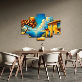 Obraz - Dom s pomarančmi II. (150x105 cm)