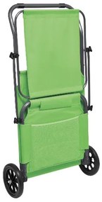 Crivit Plážové ležadlo s protislnečnou strechou (zelená)  (100389483)