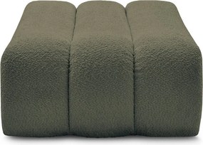 Zelená podnožka z textílie buklé Azra – Bobochic Paris