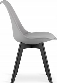 Stolička MARK sivá / čierne nohy