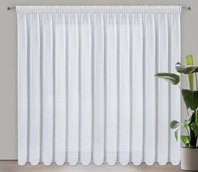 ZÁCLONA ARLETA NA PÁSKE 350X270 CM BIELA