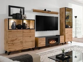 Obývacia Stena do obývačky s biokrbom Thin K Wotan