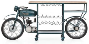 furniture-nabytek.cz - Barový stôl Triumph Bike, lakovaný kov, viacfarebný – 218×56×102 cm