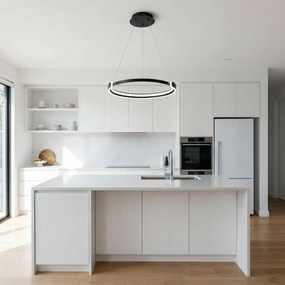 Toolight Toolight, LED stropné svietidlo 50cm, 48W, 4000K, 2500lm, APP1927-CP, čierna, OSW-66067