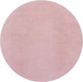 Ayyildiz, Kusový koberec Joy 1400 rose kruh, 160x160 (priemer) kruh, ružová, chodba / predsieň