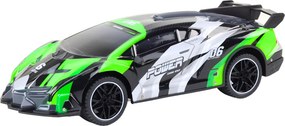 LEAN Toys Športové diaľkovo ovládané auto RC 1:10, 25 km/h, svetlá, zelené