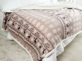 Baránková deka z mikroplyšu BUFFALO NORDIC sivá Rozmer: 150 x 200 cm