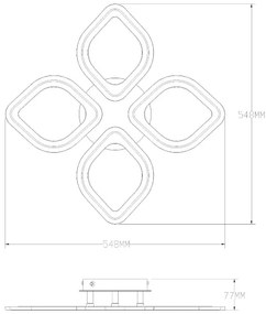 Zuma Line MS236040R-WH-LED Stm. svietidlo ILLUMIA LED/30W/230V 3000-6000K biela+DO