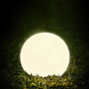 LED Solárna lampa KULA LED/3,7V 3000/4000/6500K pr. 50 cm 2000 mAh IP65 biela