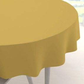 Biante Dekoračný okrúhly obrus Rongo RG-098 Horčicový Ø 110 cm