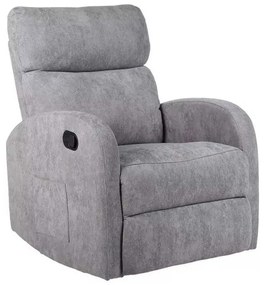 LuxuryForm DESIGN Televízne kreslo BRUNO otočné s polohovaním - šedé