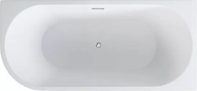 Besco Akrylátová voľne stojaca rohová vaňa Zoya Glam S 150x75 (170x80) biela/strieborná BESCO-Typ výpuste: Click-Clack s prepadom, grafit, BESCO-Rozm…