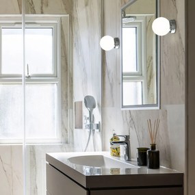 Stropné svietidlo v striebornej farbe SULION Sena, ø 15 cm