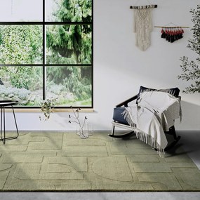 Zelený ručne tkaný vlnený koberec 160x230 cm Alexis – Villeroy&amp;Boch