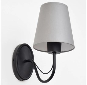 Nástenná lampa MALBO 1xE27/15W/230V šedá/čierna