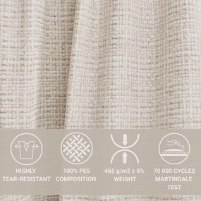 Krémovobiela ženilková rohová pohovka (pravý roh/do L) Kirou – Maison de Rêve