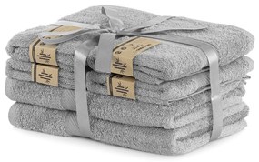 Set šedých uterákov DecoKing BAMBY