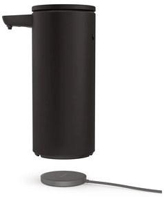Matne čierny bezdotykový oceľový dávkovač mydla 414 ml – simplehuman