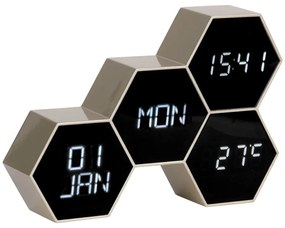 Pogumovaný budík v čierno-zlatej farbe Karlsson Six in the Mix