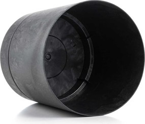 Květináč s podmiskou AZALEA 35 cm černý beton