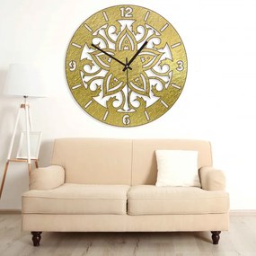 Drevené hodiny - ornamenty prírodné aj farebné | SENTOP PR0441 PR0441 plywood
